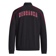 Nebraska Adidas Sideline Full Zip Woven Jacket